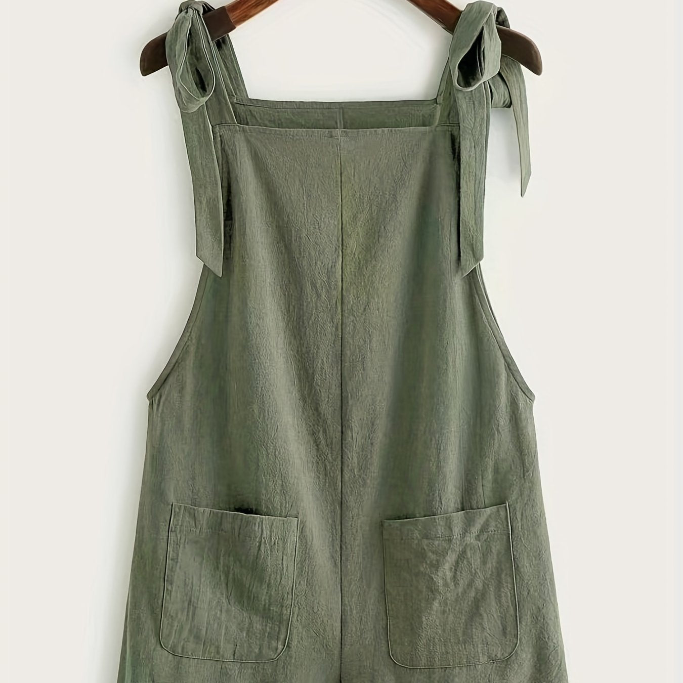 Patch Pocket Jumpsuit Casual Loose Fit Spring Summer Women's Clothing