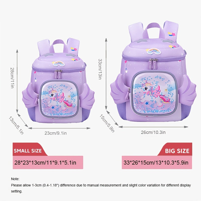 GREATOP Elementary School Kindergarten Backpack Unicorn Backpack Girls Ages 1-7