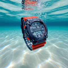 Kids Waterproof Timer Wristwatch Alarm Luminous Running Sports Watch