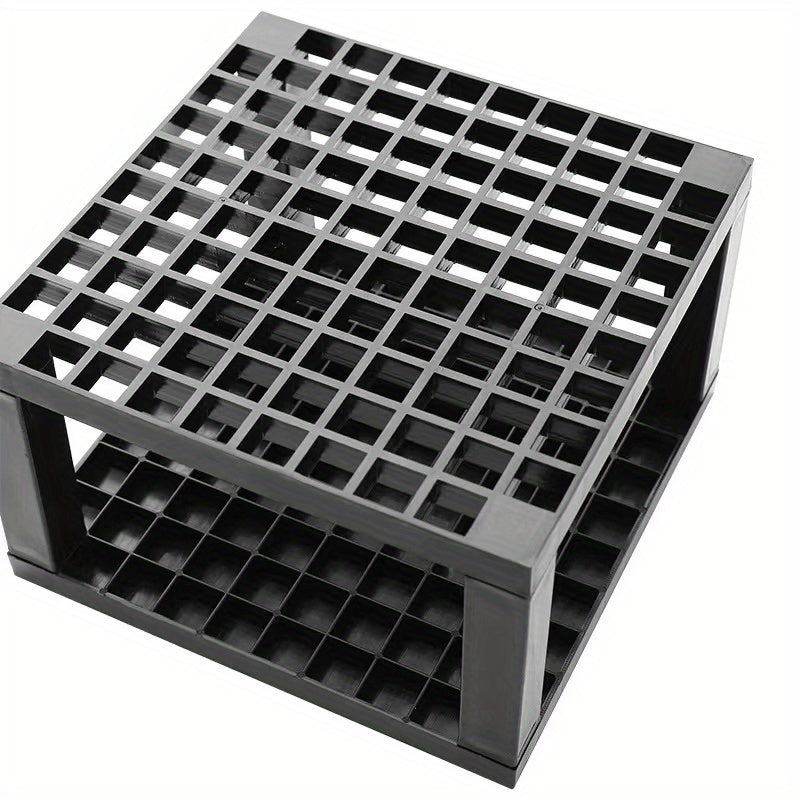 Plastic Pencil & Brush Holder Desk Support Storage Rack, 96 Holes