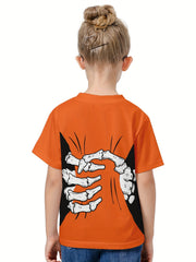 Comfy 3D Pattern Crew Neck Short Sleeve T shirt Summer Clothes Sports
