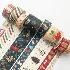 8pcs Christmas Washi Tapes for Scrapbook Journal DIY Craft