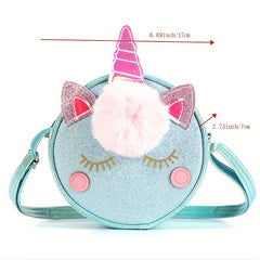 Kids Cartoon Shoulder Bag & Coin Purse Set