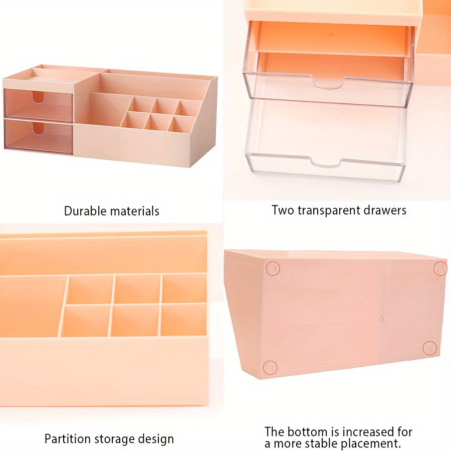 Pink Desk Storage Box Cutting Pen Holder & Accessories Plastic Stationery
