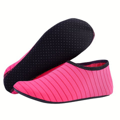 Men's Quick Dry Water Shoes Striped Aqua Socks Lightweight Non Slip Beach Pool