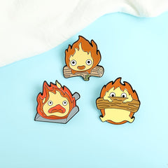 Flame Matchman Enamel Pin for Backpacks