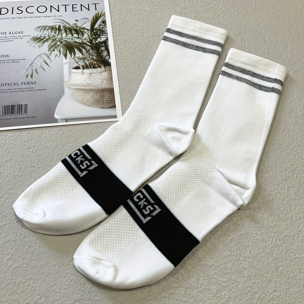 Reflective Breathable Sports Socks for Running Cycling