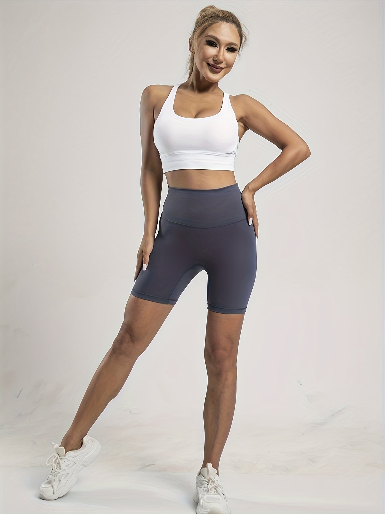 High Waist Yoga Shorts Butt Lifting Seamless Activewear