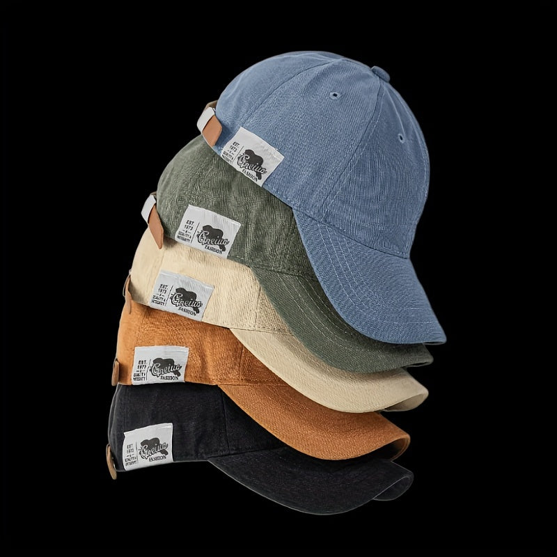 Unisex Vintage Baseball Cap Retro Soft Top Peaked Cap Men's Spring And Summer