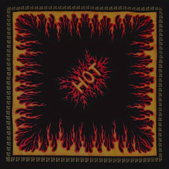 54 Flame Print Bandana Hip Hop Square Scarf Cowboy Headband