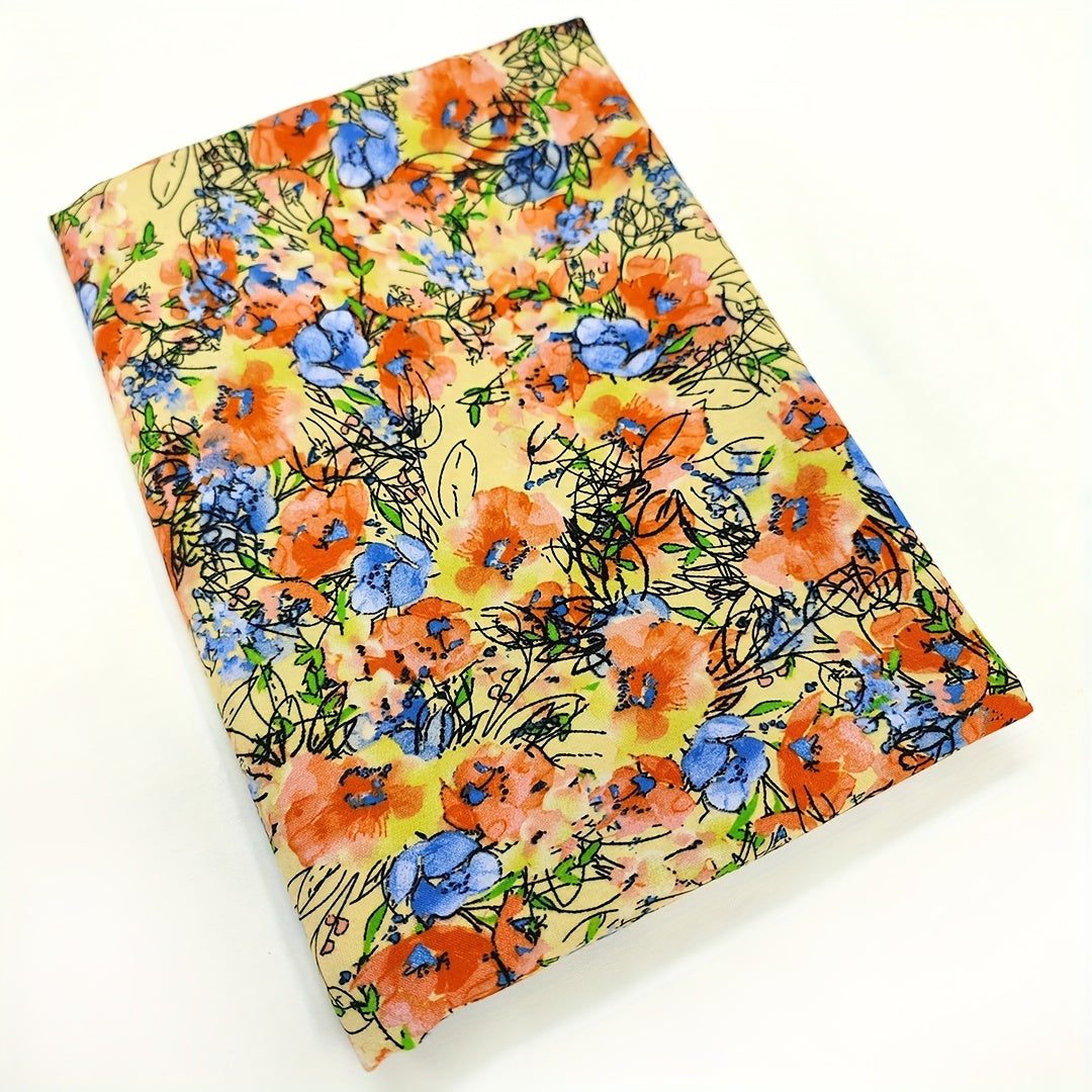 1pc Faux Cotton Fabric Diy Cloth Diy Clothes Pants Dress Fabric