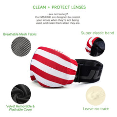 MAXJULI Microfiber Goggle Cover with Mesh Fabric
