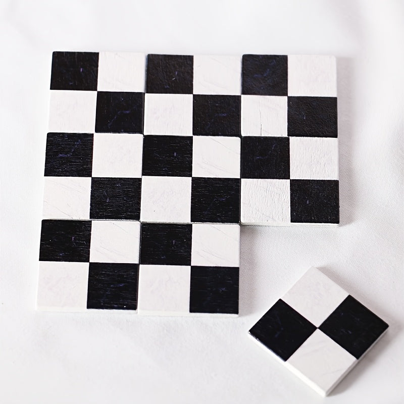 18pcs Wooden Flooring Tiles Simulation Wood Plank for Dollhouse Decor
