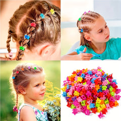 100pcs Star Hair Clips for Baby Girls Holiday Hair Accessories
