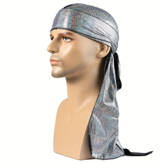 Men's Sparkly Durags Sun Protection Durags