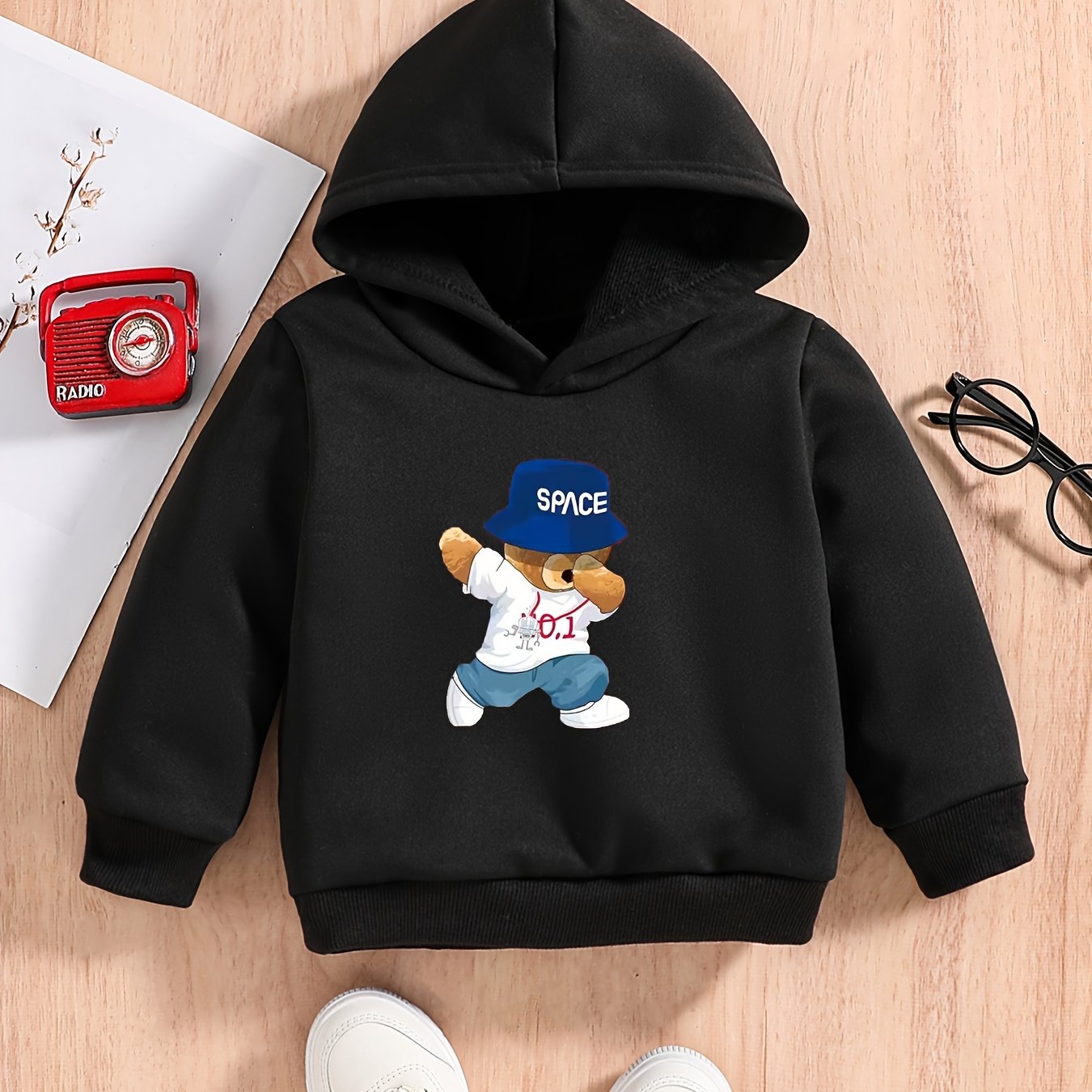 Bear Series Print Boys Sweatshirt Hoodie