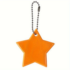 Outdoor Reflective Pentagram Backpack Pendant Night Riding Key Chain