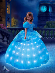 Princess Dress with Gloves for Girls