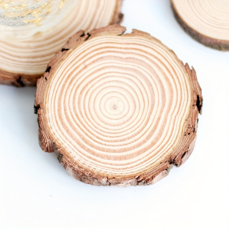 Gypsum Aromatherapy Candle Base Wooden Chip Round Decorative Tray