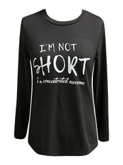 Loose Long Sleeve T-shirt Crew Neck Top Women's Clothing