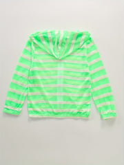Summer Children's Striped Round Tie Hooded Sunscreen Cardigan