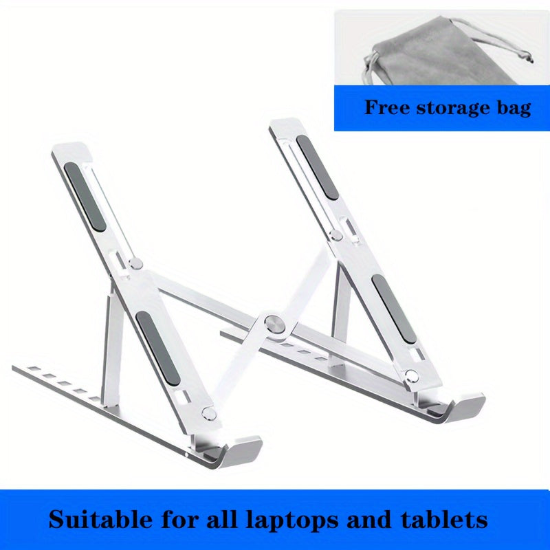 Adjustable Laptop Stand Foldable Portable Silicone Pipe Design