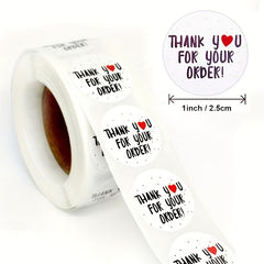 500 Thank You Stickers Baking Bread Cake Round Decorative Envelope Gift Label