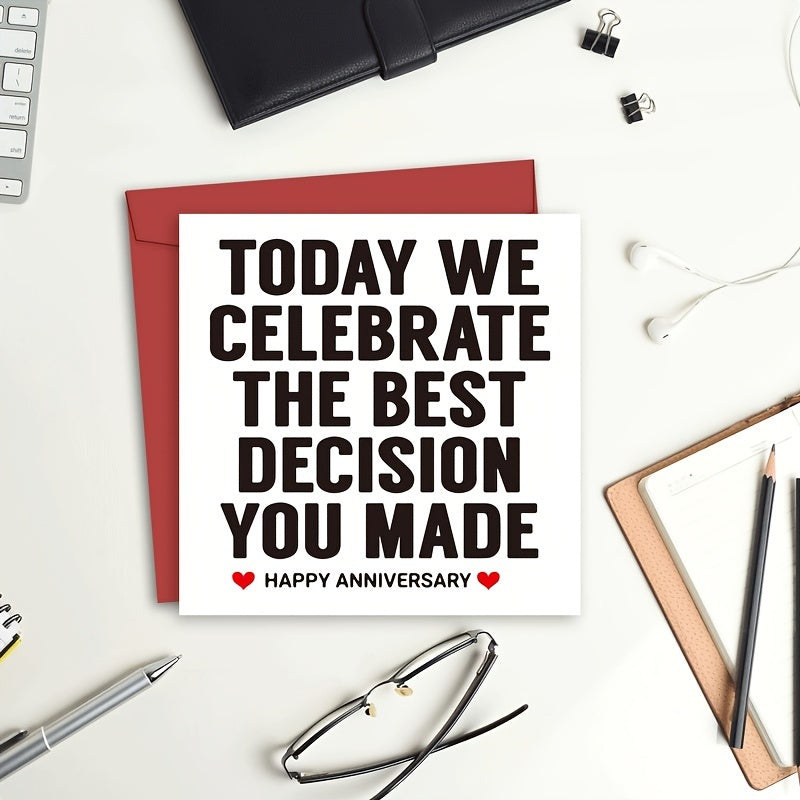 Anniversary Card For Husband/Wife I Love You Gift Happy Wedding Anniversary Card