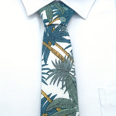 Men's Floral Tie Coconut Tree Tie Husband Boyfriends Birthday