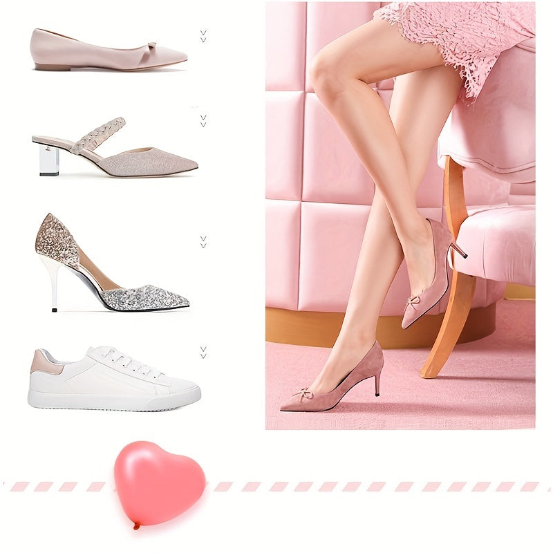 2pcs Anti Slip High Heel Insoles Gel Forefoot Inserts