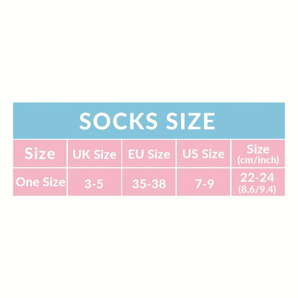 6 Pairs Candy Socks Women's Low Cut Ankle Socks