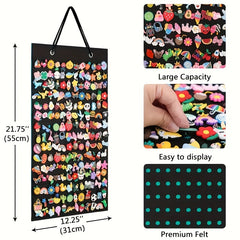 Shoe Charm Holder with 180 Holes Wall Mounted Display