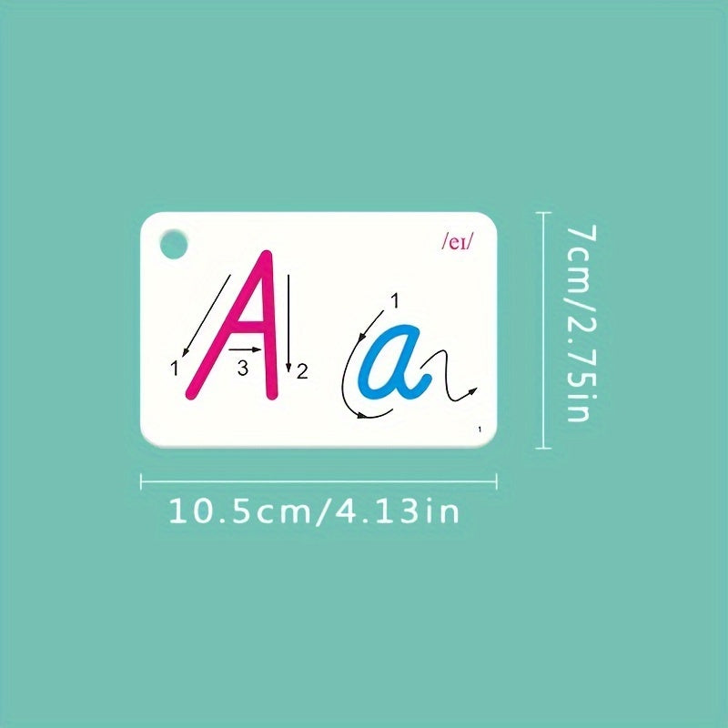 English Alphabet Point and Read Cards for Elementary School Children