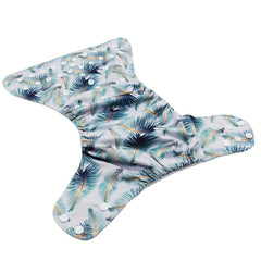 Leaves Print Adjustable Baby Cloth Diaper
