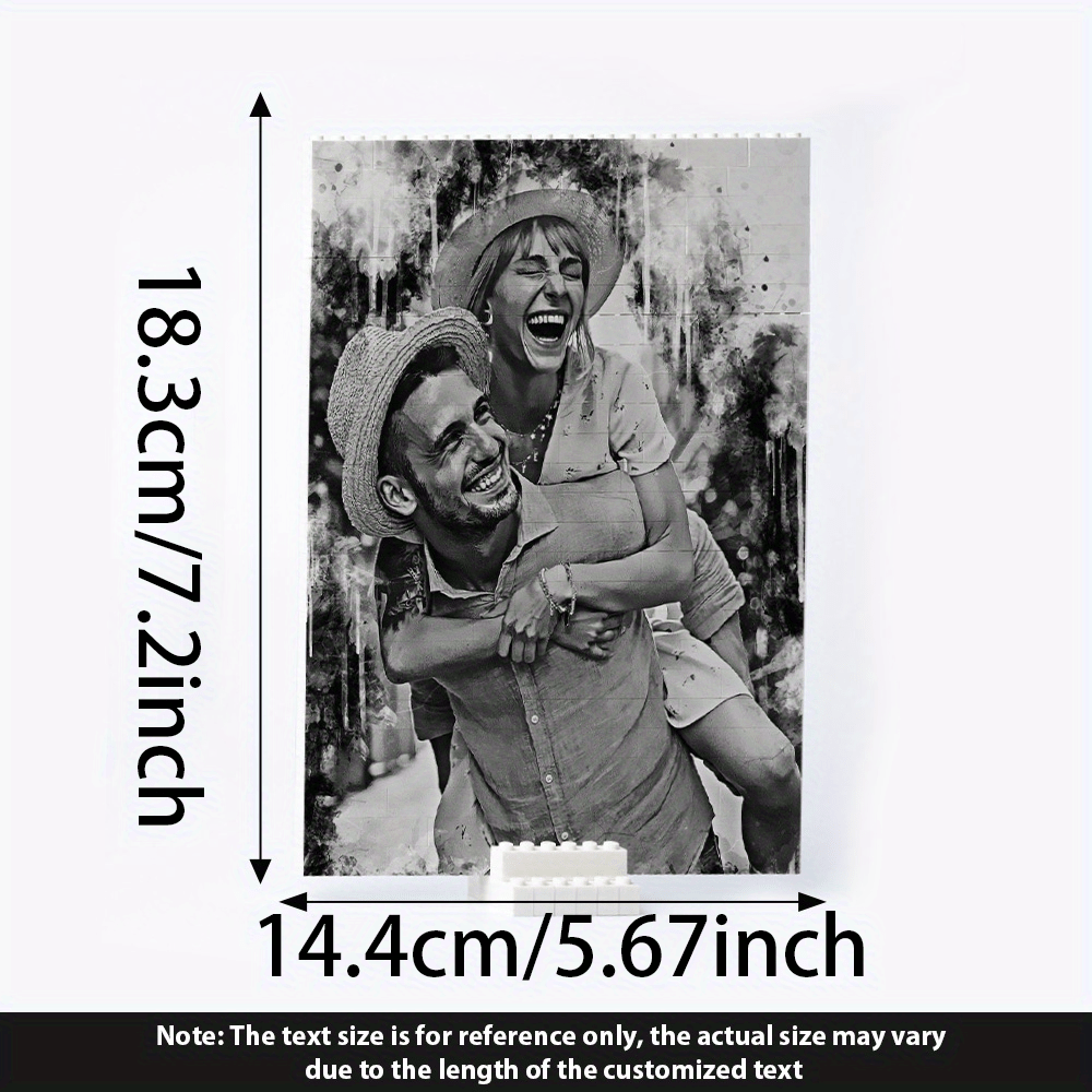Custom Photo Puzzle with Your Own Picture - Building Blocks Birthday