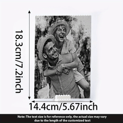 Custom Photo Puzzle with Your Own Picture - Building Blocks Birthday