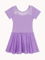 Girl's Ballet Dance Dress Athletic Cotton Stretch Short