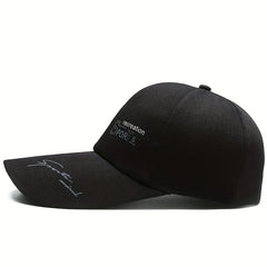 Canvas Extended Brim Baseball Cap Men's Women's Sunblock Hat