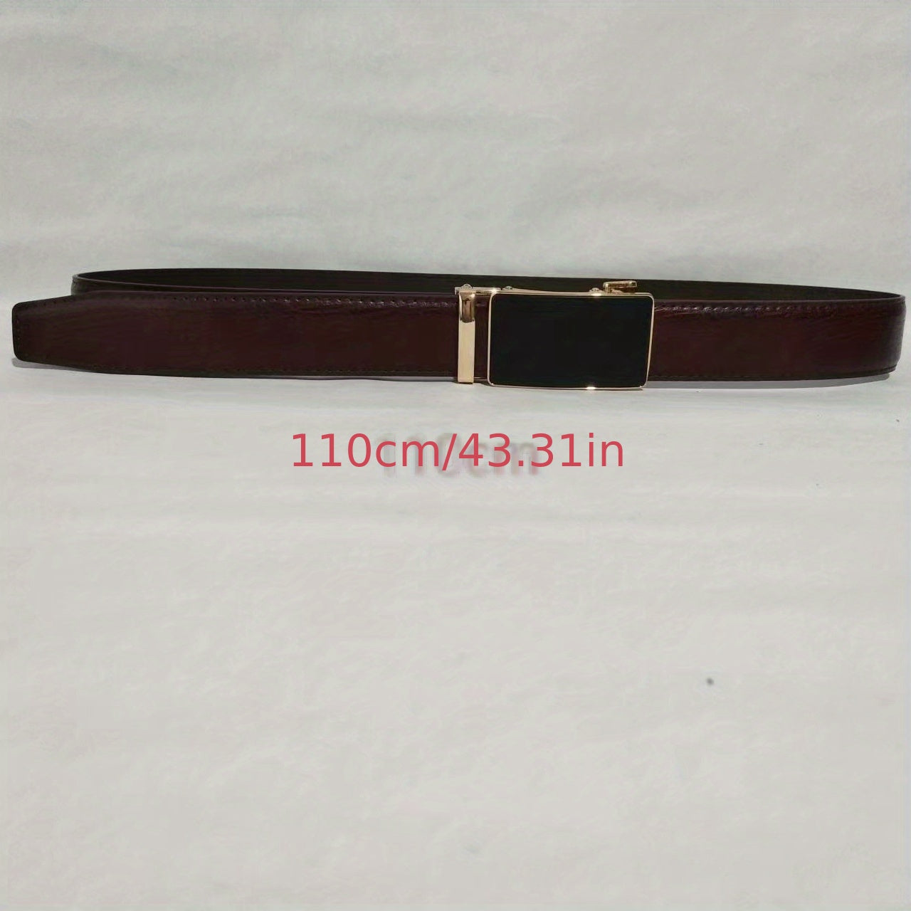 Men's Casual Auto Buckle PU Leather Business Belt Classic