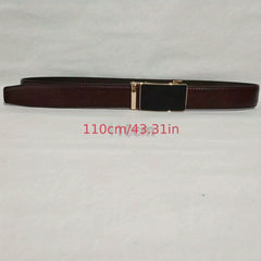 Men's Casual Auto Buckle PU Leather Business Belt Classic