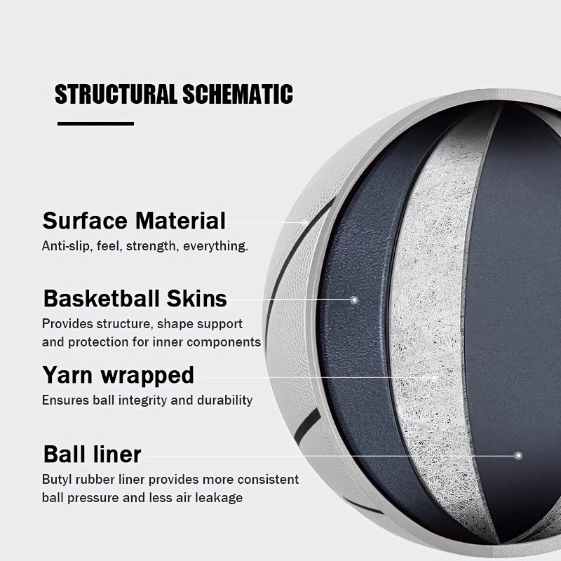 Engraved Training Basketball with Pump