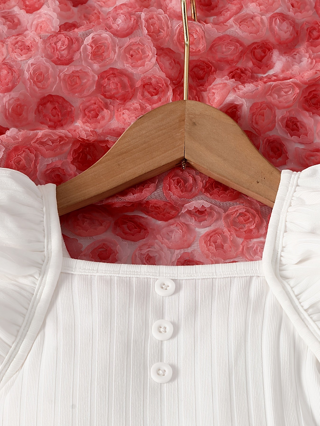Ruffle Sleeve Cami Top & Floral Pants Set for Girls