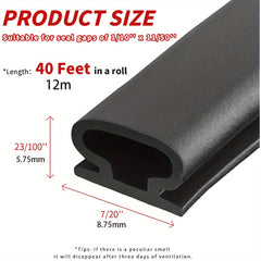 12 19 Meter Rubber Weather Stripping Self Adhesive D Shape Door Weatherstripping