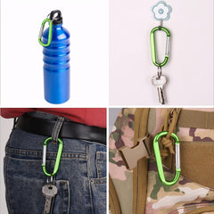5pcs Large Key Carabiner Clips Heavy Duty Aluminum D Ring Keychain Snap Hooks