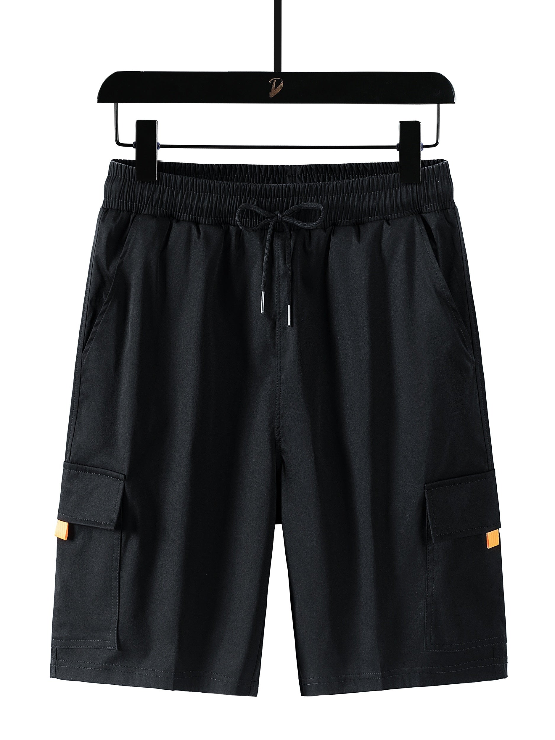 Men's Elastic Waist Drawstring Cargo Shorts for Summer