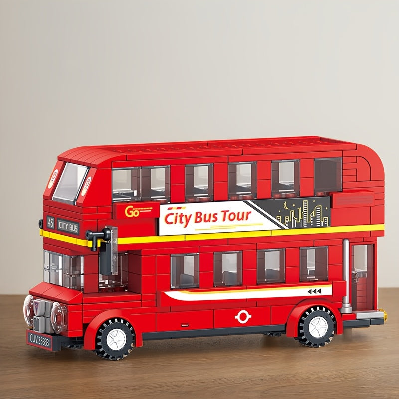 City Vehicle Building Blocks Set Fire Truck Ambulance Crane