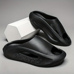 Men's Non Slip Platform Slides Soft Sole Cloud Slides Indoor Outdoor