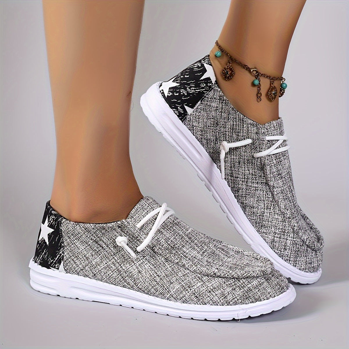 Women's Lightweight Casual Flat Sneakers Non-slip Shoes