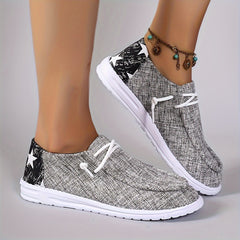 Women's Lightweight Casual Flat Sneakers Non-slip Shoes