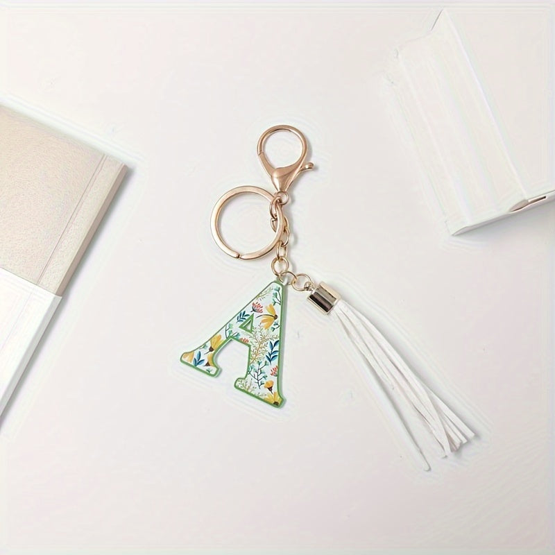 English Alphabet Keychain Pendant for Keys Backpacks Wallets